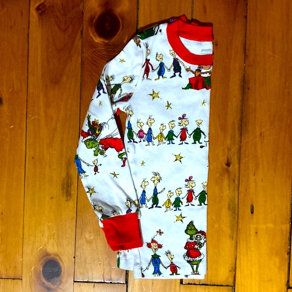 Pottery Barn Kids Dr. Seuss Grinch Pajamas 🎄 - Picture 2 of 6